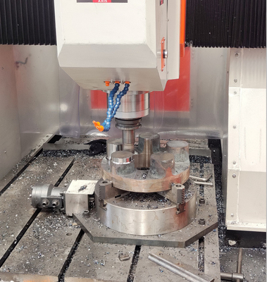 フランジ製粉の叩く機能の金属板の高速CNCの訓練機械