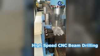 垂直駐車ガレージ使用 CNC ビーム穴あけ切断機ライン 100～3000 R/Min