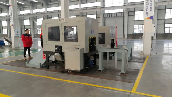 Auten 自動角根磨き機 モデル GQC250-2Q 鉄鋼塔産業
