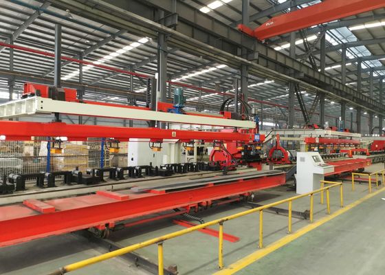 縦型ビーム加工機 ライン3軸 マニュアルまたは自動オプション CNCプレートパンチングマシンおよびサーボモーター送り