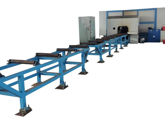 2 KW サーボモーター 掘削 インフィード CNC H ビーム 掘削 切削 切断 機械 500×500mm サイズ