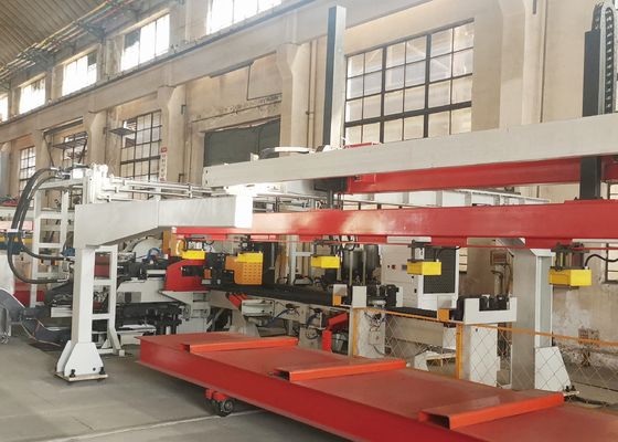 4000～8000mm 長さ 自動車縦梁 フラットプレート 1200KN 公称力 CNCパンチング生産ライン モデル FPCP120