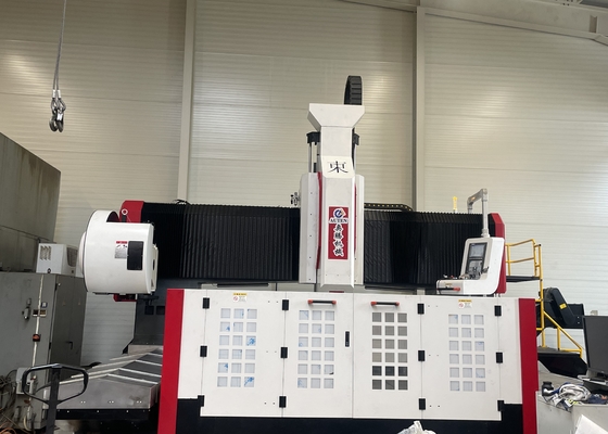 ガントリー高さ800mm CNCガントリー加工 フランジプレート穴あけ盤 スピンドルテーパー BT50