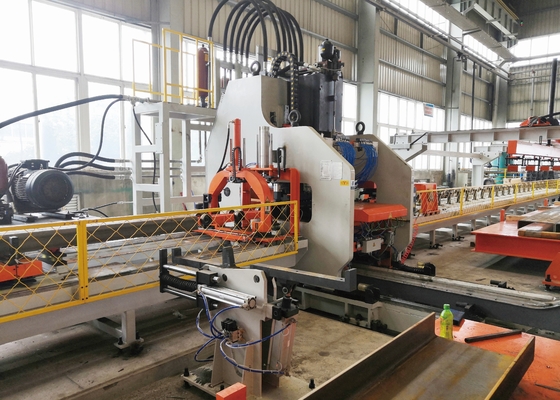 1200KN 公称力 CNC トラックビームプレートパンチングマシン 最大 750MPa 材料引張