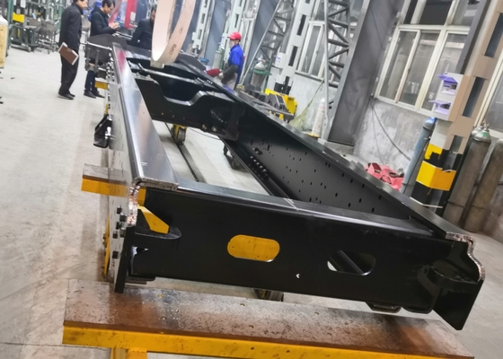 120トン公称力CNCプレートパンチング生産ライン、トラックフラットビーム用25モジュール