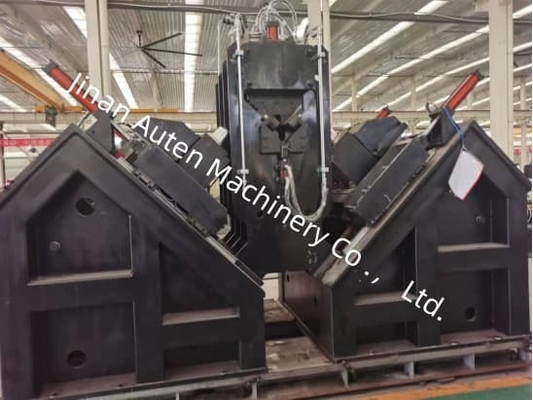 40mm 最大穴あけ径 アングル鋼タワー業界 CNC アングルラインマシン 1000KN マーキング力