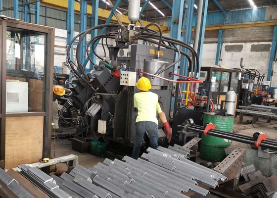JNC1412 モデル パンチング マーキング 切断 CNC アングルラインマシン 630/1000KN パンチング力