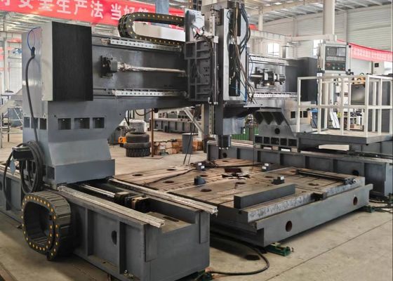 6500x4000x2700mm Overall Size CNC Flange Drilling Milling Machine 28mm T-Slot Width Workbench