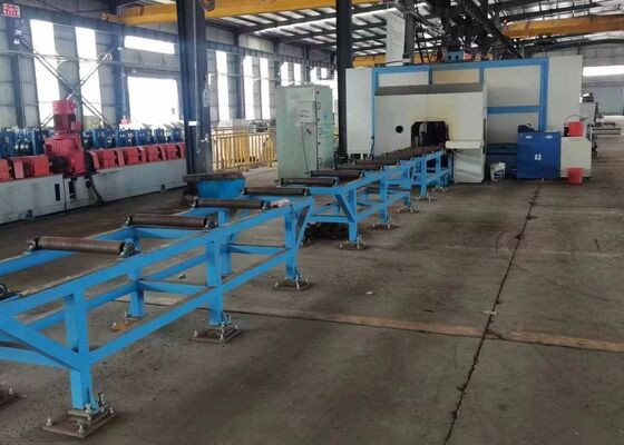 26mmパンチング径CNCビーム穴あけマーキングシャーリングマシンラインBT50ドリルスピンドル