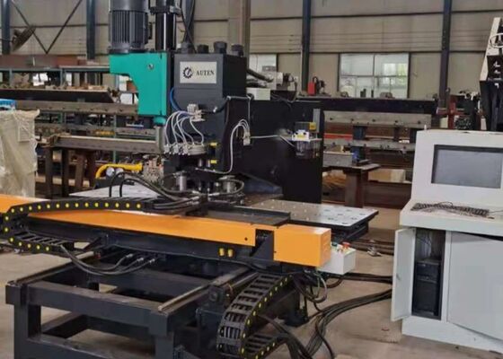 Model BNHD120 CNC Punching Drilling Marking Machine Used In Steel Structure For Construction Plant