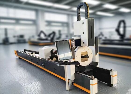 Model LC2412 CNC Laser Tube Pipe Processing Machine For  Carbon/Stainless Steel Pipes
