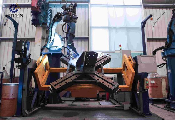 デュアルポジショナーと5軸ガントリーを備えたロボット溶接機による送電塔溶接