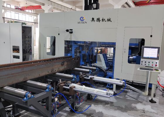 PLC制御 Cnc 3D ビーム 掘削 マーク 切断 機械 ライン BT40 メイン スピンドル