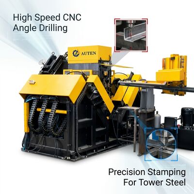 40mm マックス 掘削直径 Cnc 角 鉄 掘削 機械 線 外部 冷却