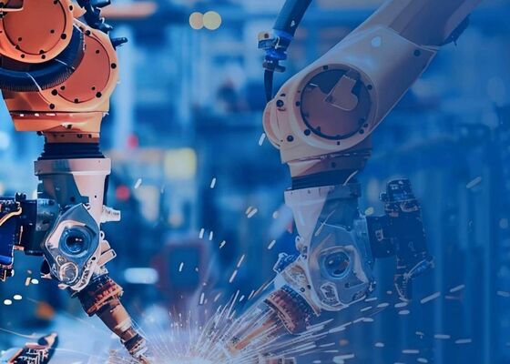 溶接火花付き 標準ロボット溶接作業ステーション エンジニアリング機械 造船