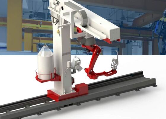 ±0.07mmの再現性逆レール溶接ロボット機械180000Lux光抵抗