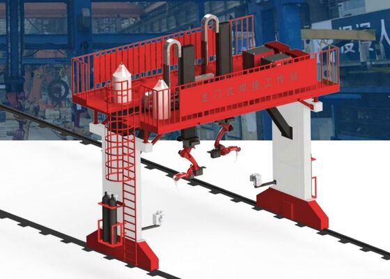 ハップアセンブリ部品のためのセルボ駆動CNCガントリー型溶接ロボット